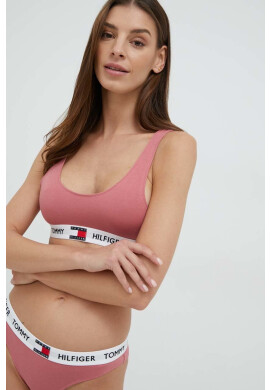 Tommy Hilfiger Сутиен в тъмносиньо с десен - Pepit.bg