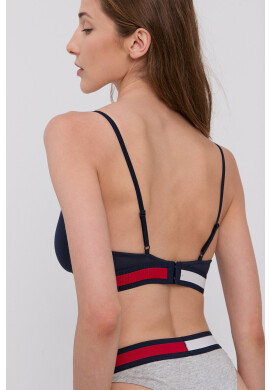 Tommy Hilfiger Сутиен в тъмносиньо с изчистен дизайн - Pepit.bg