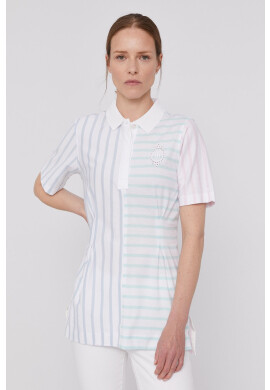Tommy Hilfiger Тениска дамска в бяло с яка тип Peter Pan - Pepit.bg