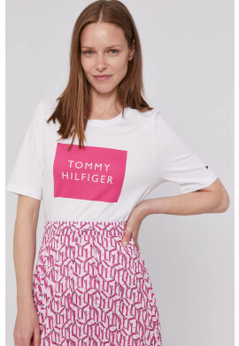 Tommy Hilfiger Тениска дамска в бяло - Pepit.bg
