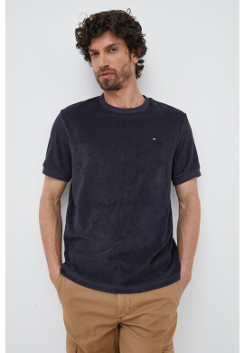 Tommy Hilfiger Тениска в тъмносиньо с изчистен дизайн - Pepit.bg