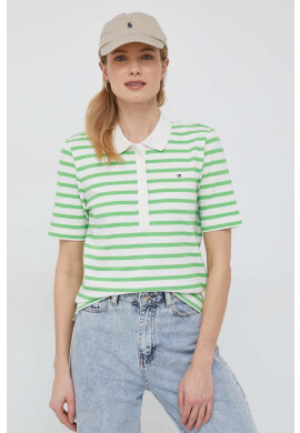 Tommy Hilfiger Тениска с яка в бежово - Pepit.bg