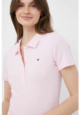 Tommy Hilfiger Тениска с яка в зелено - Pepit.bg