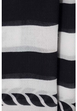 Tommy Hilfiger Тънък шал в тъмносиньо с десен - Pepit.bg