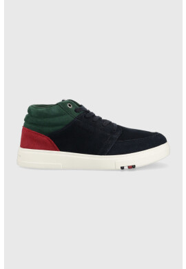 Tommy Hilfiger Велурени маратонки в тъмносиньо - Pepit.bg