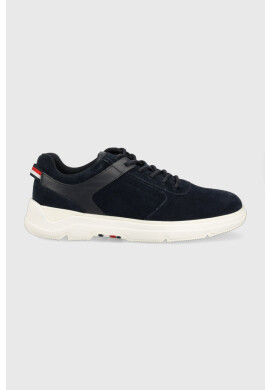 Tommy Hilfiger Велурени маратонки CORE HILFIGER SUEDE в тъмносиньо FM0FM04592 - Pepit.bg