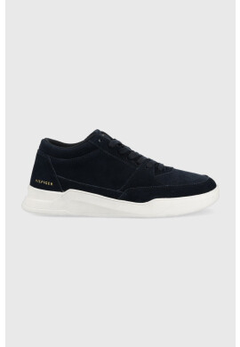 Tommy Hilfiger Велурени маратонки Elevated Mid Cup Suede - Pepit.bg