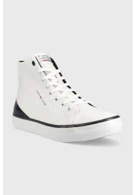 Tommy Hilfiger Високи кецове TH HI VULC CORE CANVAS В бяло - Pepit.bg