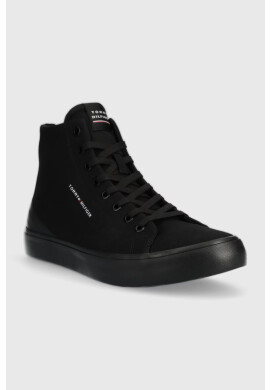 Tommy Hilfiger Високи кецове TH HI VULC CORE CANVAS В черно - Pepit.bg
