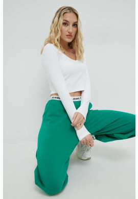 Tommy Jeans Блуза с дълги ръкави в бяло - Pepit.bg