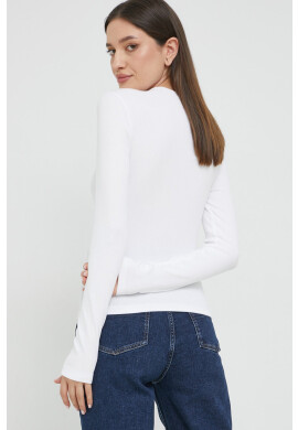Tommy Jeans Блуза с дълги ръкави в бяло - Pepit.bg