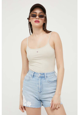 Tommy Jeans Боди дамско в черно - Pepit.bg