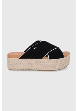 Tommy Jeans Чехли дамски в черно с платформа - Pepit.bg