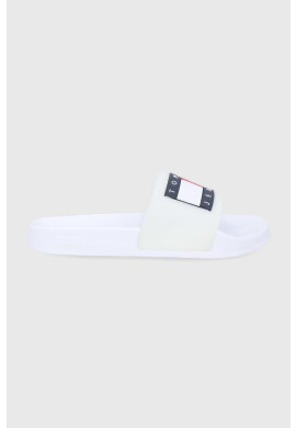 Tommy Jeans Чехли дамски в бяло - Pepit.bg