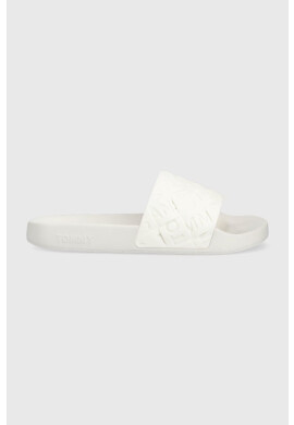 Tommy Jeans Чехли Woven Poolslide в бяло - Pepit.bg