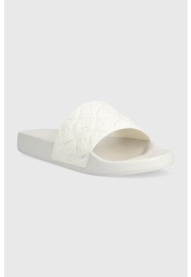 Tommy Jeans Чехли Woven Poolslide в бяло - Pepit.bg