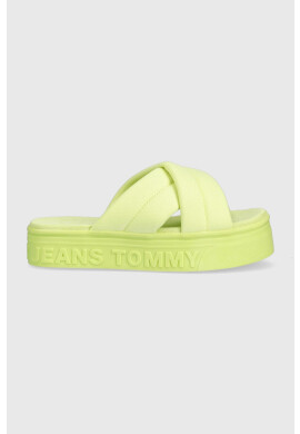 Tommy Jeans Чехли в жълто с платформа EN0EN02116 - Pepit.bg