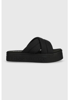 Tommy Jeans Чехли в черно с платформа EN0EN02116 - Pepit.bg