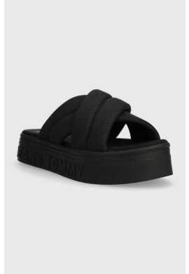 Tommy Jeans Чехли в черно с платформа EN0EN02116 - Pepit.bg