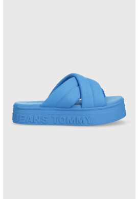 Tommy Jeans Чехли в синьо с платформа EN0EN02116 - Pepit.bg