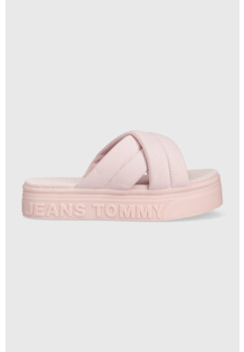 Tommy Jeans Чехли в розово с платформа EN0EN02116 - Pepit.bg
