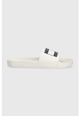 Tommy Jeans Чехли FLAG POOL SLD ESS в бяло EN0EN02115 - Pepit.bg