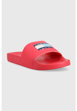 Tommy Jeans Чехли FLAG PRINT POOL SLD в розово EN0EN02108 - Pepit.bg
