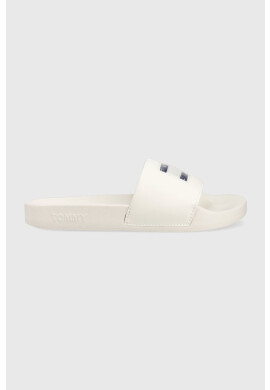 Tommy Jeans Чехли FLAG PRINT POOL SLD в бяло EN0EN02108 - Pepit.bg