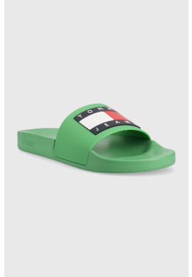 Tommy Jeans Чехли POOL SLIDE ESS в зелено EM0EM01191 - Pepit.bg