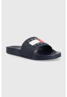 Tommy Jeans Чехли POOL SLIDE ESS в тъмносиньо EM0EM01191 - Pepit.bg