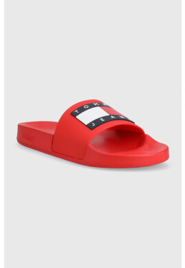 Tommy Jeans Чехли POOL SLIDE ESS в червено EM0EM01191 - Pepit.bg