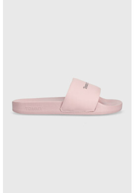 Tommy Jeans Чехли PRINTED PU POOL SLD в розово EN0EN02107 - Pepit.bg