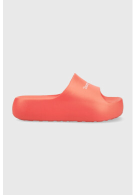 Tommy Jeans Чехли TJW CHUNKY FLATFORM в оранжево с платформа EN0EN02438 - Pepit.bg