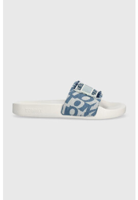 Tommy Jeans Чехли TJW POOL SLIDE DENIM в бяло EN0EN02224 - Pepit.bg