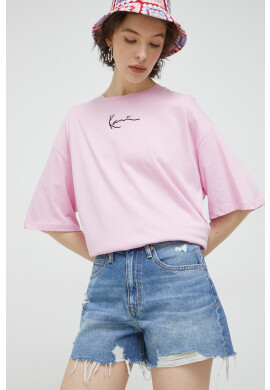 Tommy Jeans Дънкови къси панталони в синьо с изчистен дизайн със стандартна талия - Pepit.bg