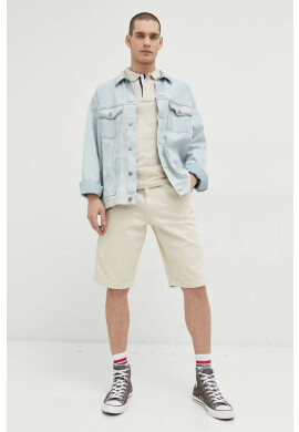 Tommy Jeans Дънкови къси панталони в бежово - Pepit.bg