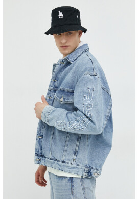 Tommy Jeans Дънково яке в синьо с преходна изолация с уголемена кройка - Pepit.bg