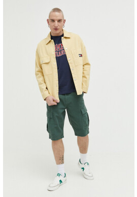 Tommy Jeans Дънково яке в жълто с преходна изолация - Pepit.bg
