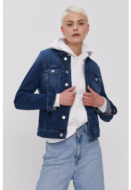 Tommy Jeans Дънково яке дамско в тъмносиньо с преходна изолация - Pepit.bg