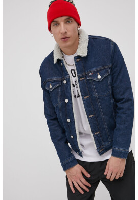 Tommy Jeans Дънково яке дамско в тъмносиньо с преходна изолация - Pepit.bg