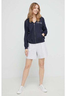 Tommy Jeans Домашен къс панталон в сиво с меланжов десен с висока талия - Pepit.bg