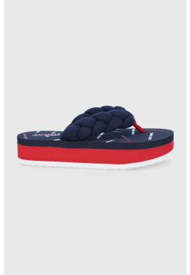 Tommy Jeans Джапанки дамски в тъмносиньо с платформа - Pepit.bg