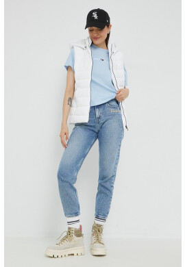 Tommy Jeans Елек дамски в бяло със зимна изолация - Pepit.bg