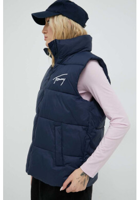 Tommy Jeans Елек дамски в тъмносиньо със зимна изолация - Pepit.bg