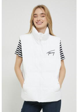 Tommy Jeans Елек дамски в бяло със зимна изолация - Pepit.bg