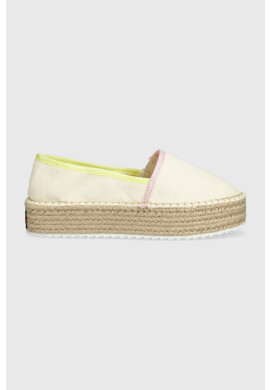 Tommy Jeans Еспадрили FLATFORM ESPADRILLE в бежово с платформа EN0EN02078 - Pepit.bg