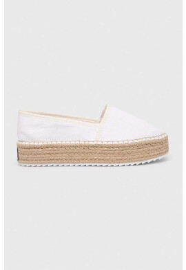 Tommy Jeans Еспадрили FLATFORM ESPADRILLE в бяло с платформа EN0EN02078 - Pepit.bg