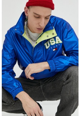 Tommy Jeans Яке в синьо с преходна изолация с уголемена кройка - Pepit.bg