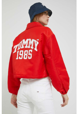 Tommy Jeans Яке в червено с преходна изолация - Pepit.bg