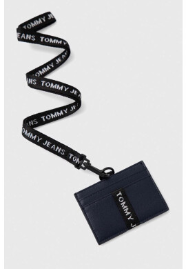 Tommy Jeans Кожен калъф за карти в тъмносиньо - Pepit.bg
